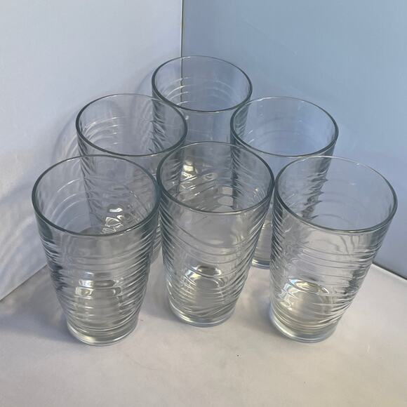 6 Libbey Orbita Cooler Water or Tea Drinking Glasses‎ - Like NEW - Picture 4 of 6